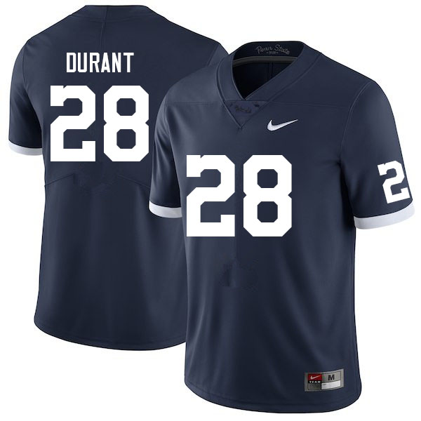 Men #28 Zane Durant Penn State Nittany Lions College Football Jerseys Sale-Retro